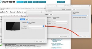 Rotate external monitor